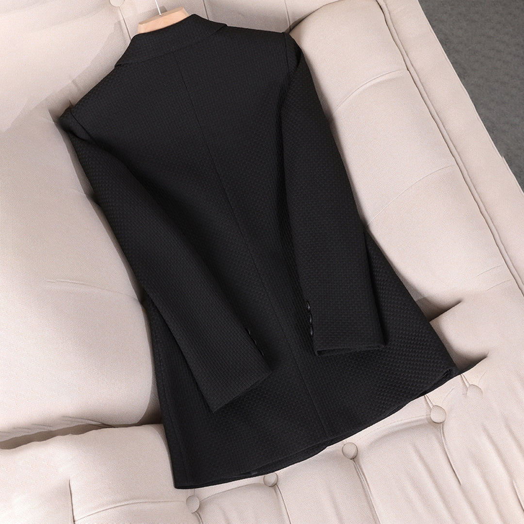 Tailored Double-Breasted Blazer-blazers > double-breasted blazers-Laventaire-Laventaire