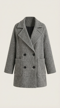 Tailored Double Breasted Coat-outerwear > coats > tailored coats-Laventaire-Laventaire
