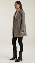 Tailored Double Breasted Coat-outerwear > coats > tailored coats-Laventaire-Laventaire