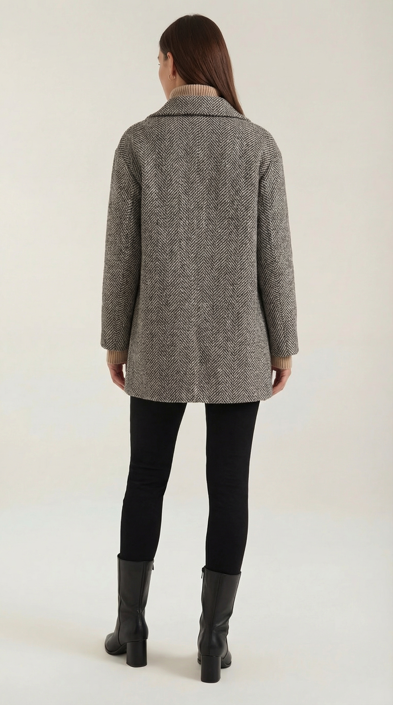 Tailored Double Breasted Coat-outerwear > coats > tailored coats-Laventaire-Laventaire