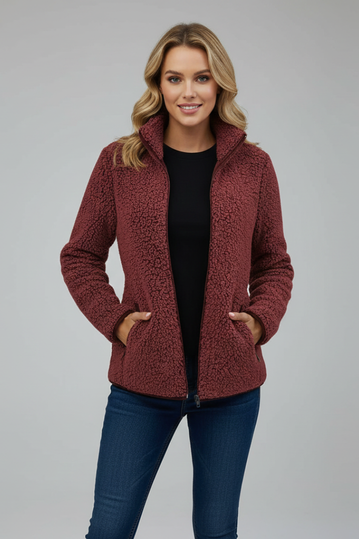 Tailored Fleece Jacket-jackets > fleece jacket-Laventaire-Laventaire