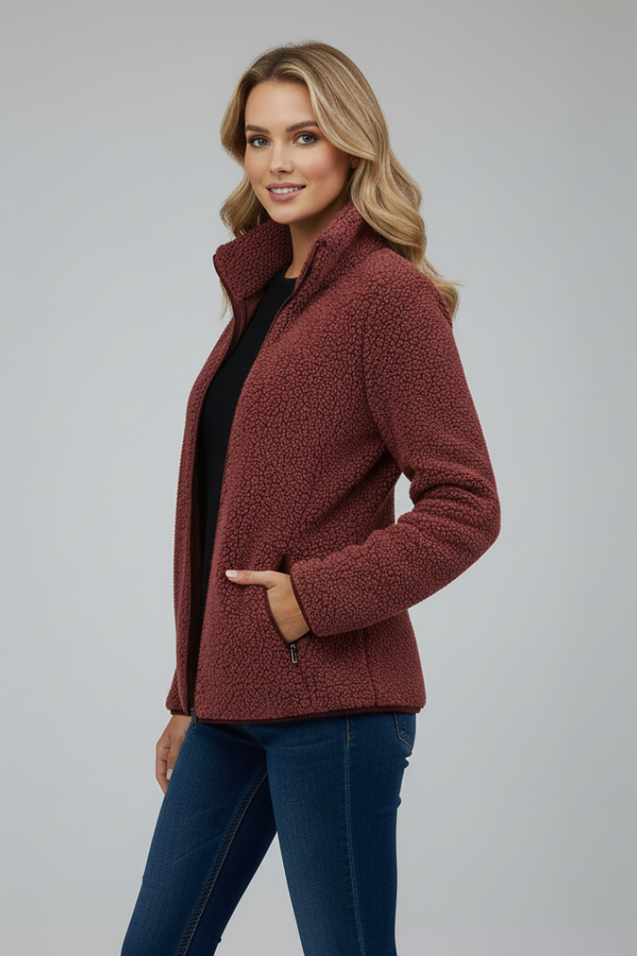 Tailored Fleece Jacket-jackets > fleece jacket-Laventaire-Laventaire