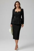 Tailored Formal Co-Ord Set-clothing > outfit set > formal outfit set-Laventaire-Black-S-Laventaire