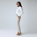 Tailored Front-Buttoned Blouse-tops > blouses > button-up blouses-Laventaire-Laventaire