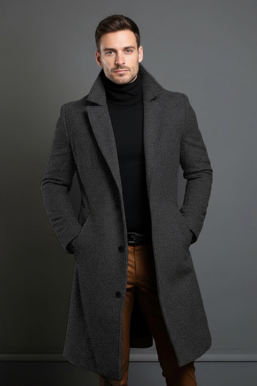 Tailored Long Coat-coats > long coat > tailored long coat-Laventaire-Laventaire