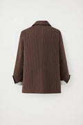 Tailored Pinstripe Blazer-blazers > tailored blazer-Laventaire-Laventaire