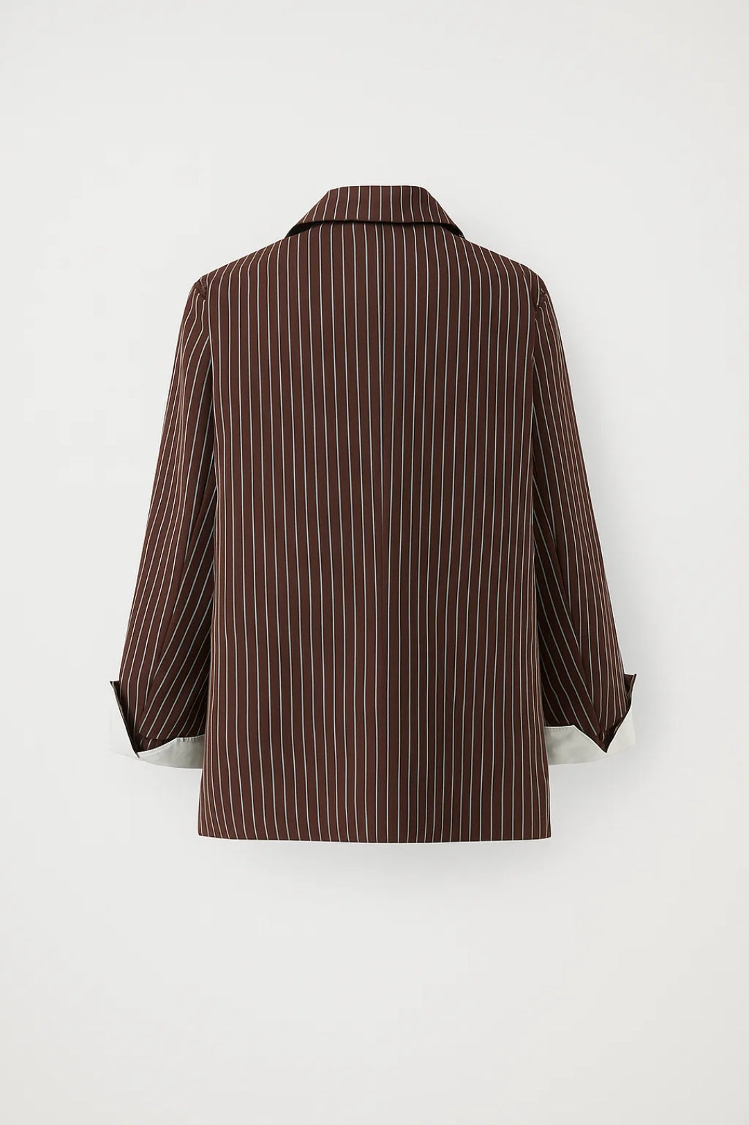 Tailored Pinstripe Blazer-blazers > tailored blazer-Laventaire-Laventaire