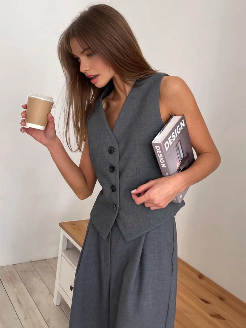Tailored Vest Pants Set-sets > tailored vest pants set-Laventaire-Laventaire