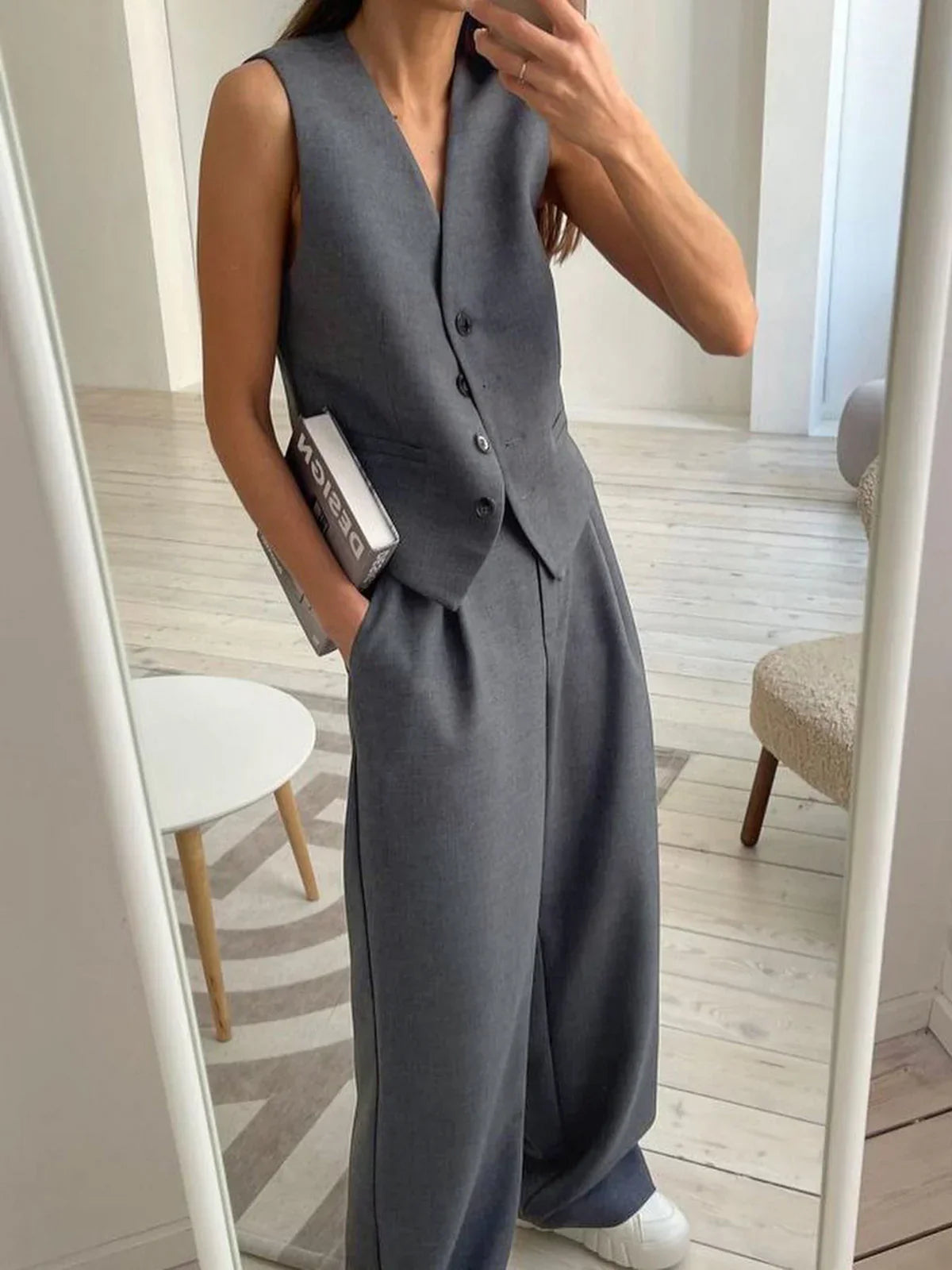 Tailored Vest Pants Set-sets > tailored vest pants set-Laventaire-Laventaire