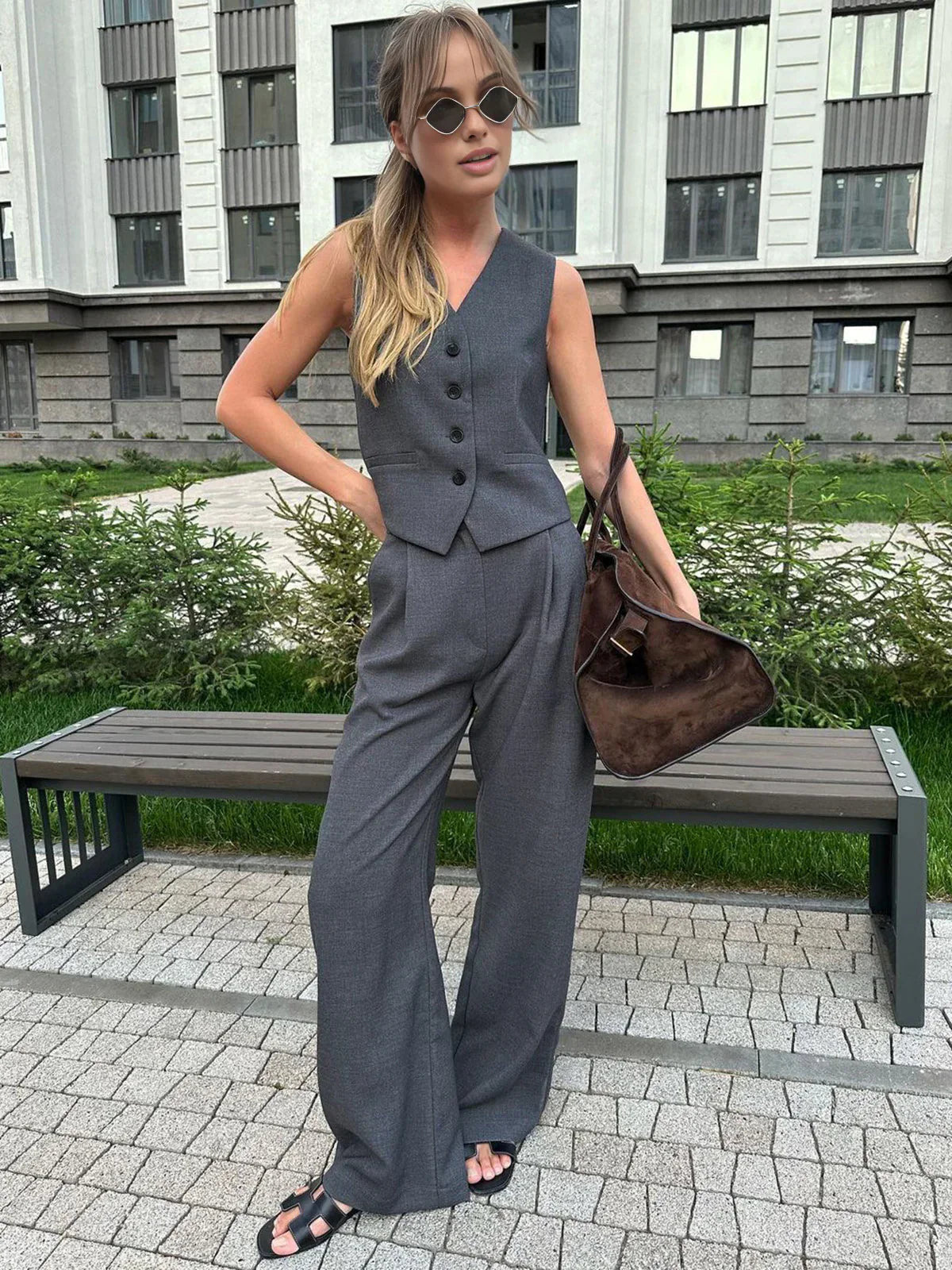 Tailored Vest Pants Set-sets > tailored vest pants set-Laventaire-Laventaire