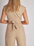 Tailored Wide Leg Jumpsuit-jumpsuits > wide leg jumpsuit-Laventaire-Laventaire