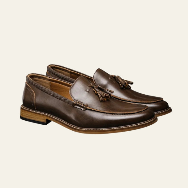 Tassel Slip-On Loafers-footwear > loafers > slip-on loafers-Laventaire-Laventaire