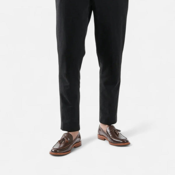 Tassel Slip-On Loafers-footwear > loafers > slip-on loafers-Laventaire-Laventaire
