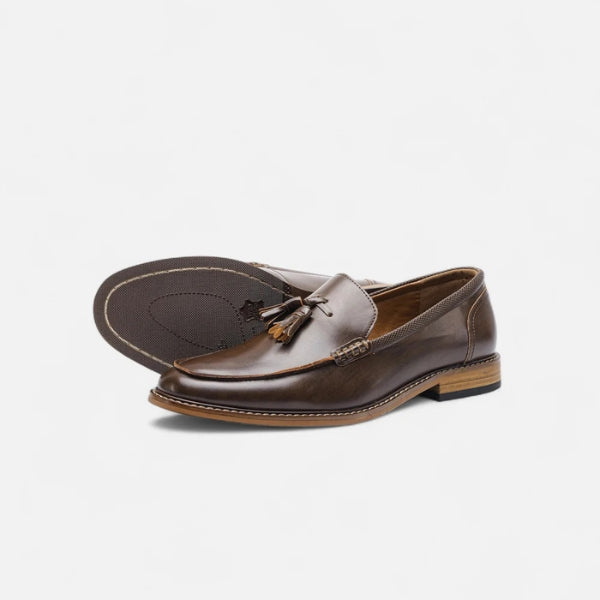 Tassel Slip-On Loafers-footwear > loafers > slip-on loafers-Laventaire-Laventaire