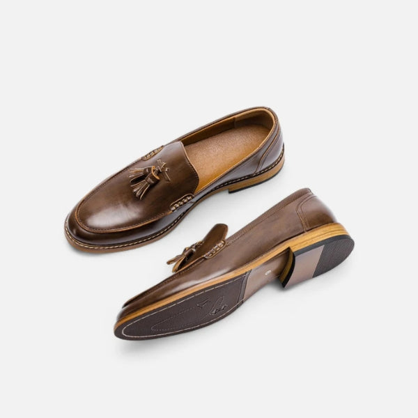 Tassel Slip-On Loafers-footwear > loafers > slip-on loafers-Laventaire-Laventaire