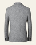Textured Blazer Jacket-jackets > blazers-Laventaire-Laventaire