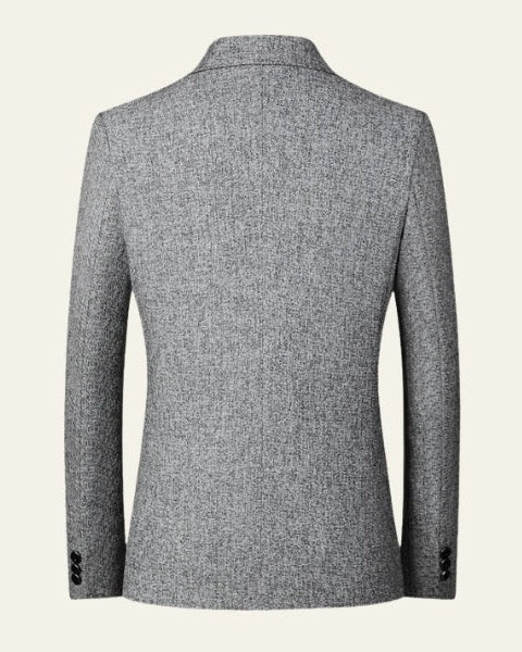 Textured Blazer Jacket-jackets > blazers-Laventaire-Laventaire