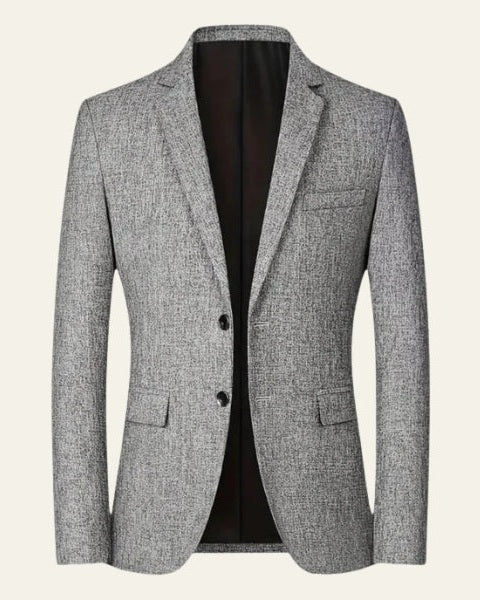 Textured Blazer Jacket-jackets > blazers-Laventaire-Laventaire