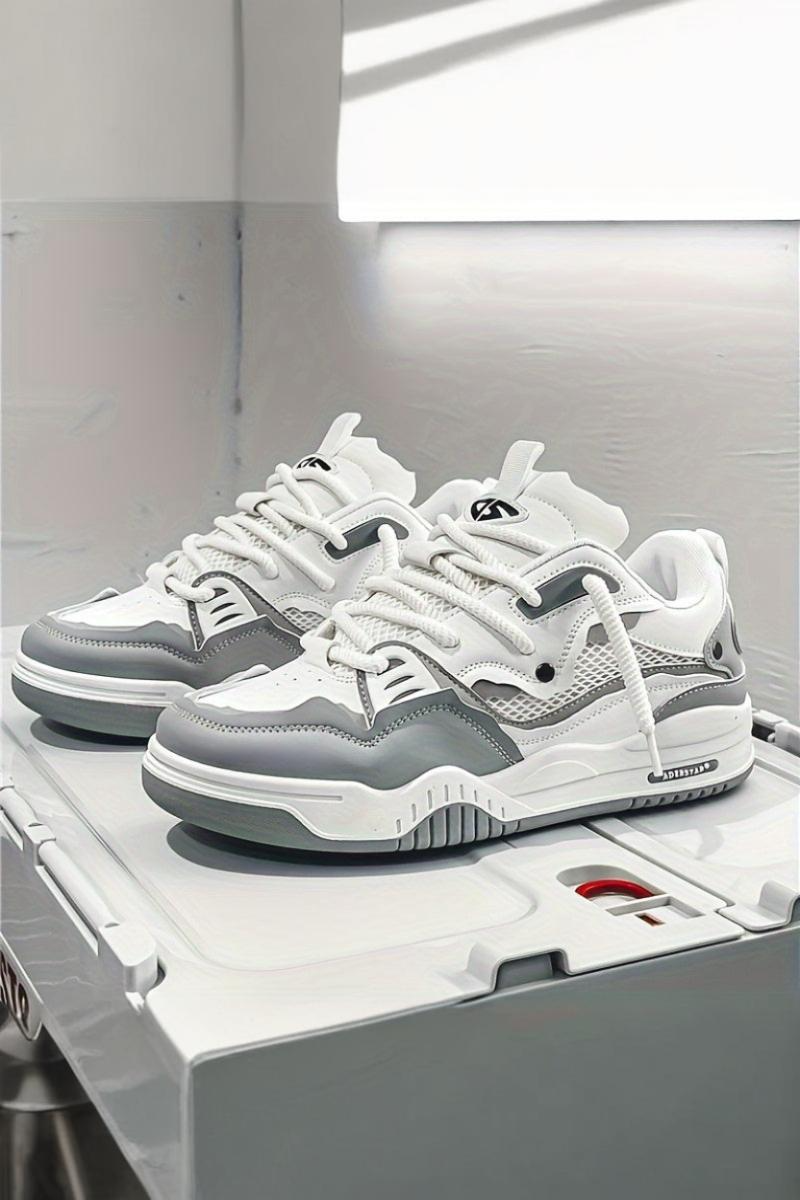 Thick Sole Sports Shoes-footwear > sports shoes-Laventaire-Gray-39-Laventaire