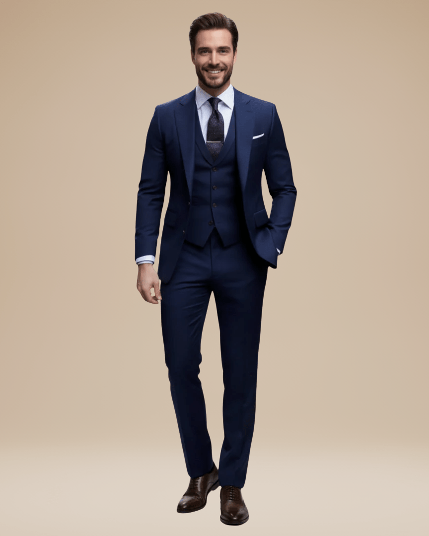 Three-Piece Business Suit-suits > three-piece suit-Laventaire-Laventaire