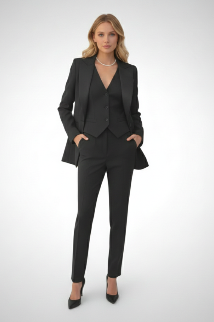Three-Piece Set Blazer Trousers-suit sets > women's suit set-Laventaire-Laventaire