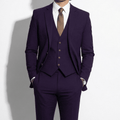 Three-Piece Wedding Suit-suits > three-piece suit-Laventaire-Dark Purple-S-Laventaire