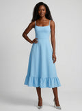 Tiered Ruffled Midi Dress-dresses > midi dress-Laventaire-Laventaire