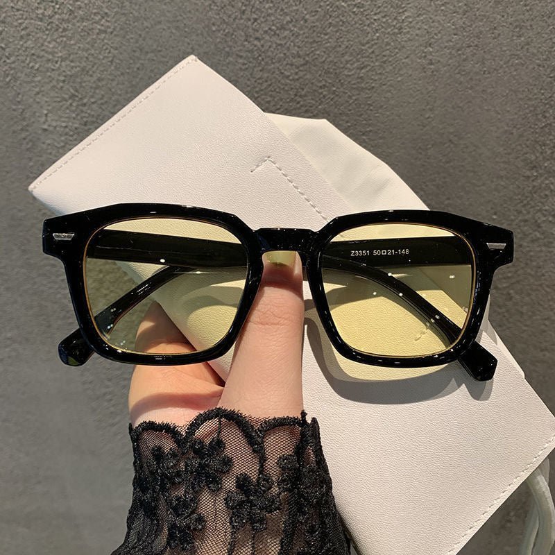 Transparent Square Sunglasses-accessories > sunglasses-Laventaire-Yellow-One size-Laventaire