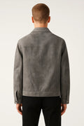 Trucker Buttoned Jacket-trucker jackets > men's jackets-Laventaire-Laventaire