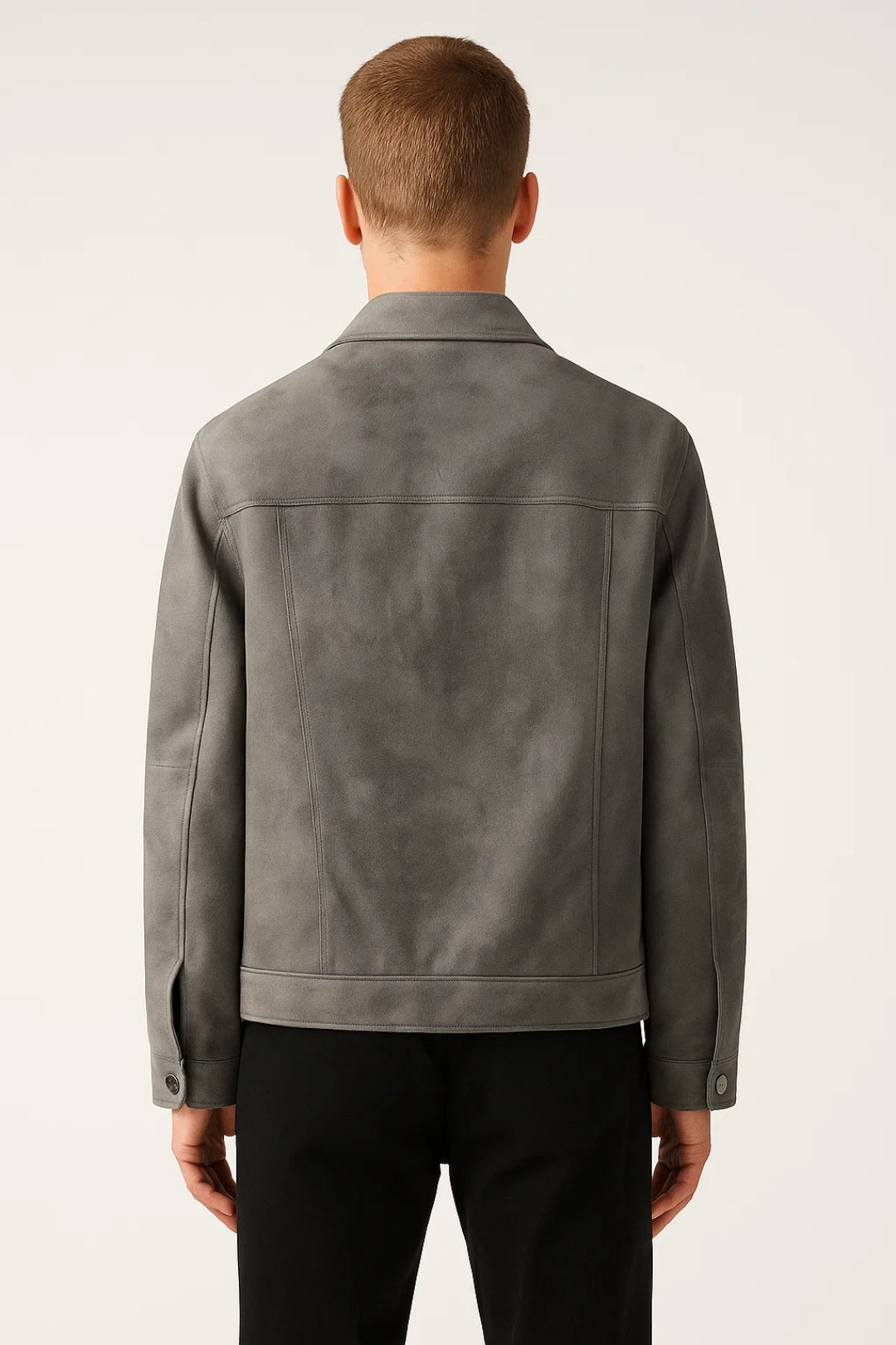 Trucker Buttoned Jacket-trucker jackets > men's jackets-Laventaire-Laventaire