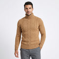 Turtleneck Jacquard Sweater-sweaters > turtleneck sweater-Laventaire-Laventaire