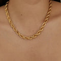 Twist Chain Necklace-jewelry > necklaces > chain necklaces-Laventaire-Laventaire