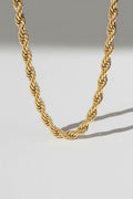 Twist Chain Necklace-jewelry > necklaces > chain necklaces-Laventaire-Laventaire