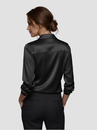 V-Neck Blouse Top-tops > blouses-Laventaire-Laventaire