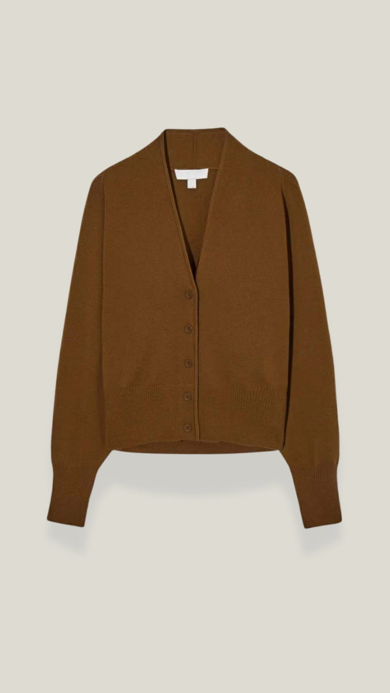 V-Neck Cardigan Sweater-sweaters > cardigan-Laventaire-Laventaire