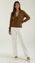 V-Neck Cardigan Sweater-sweaters > cardigan-Laventaire-Laventaire