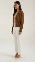 V-Neck Cardigan Sweater-sweaters > cardigan-Laventaire-Laventaire