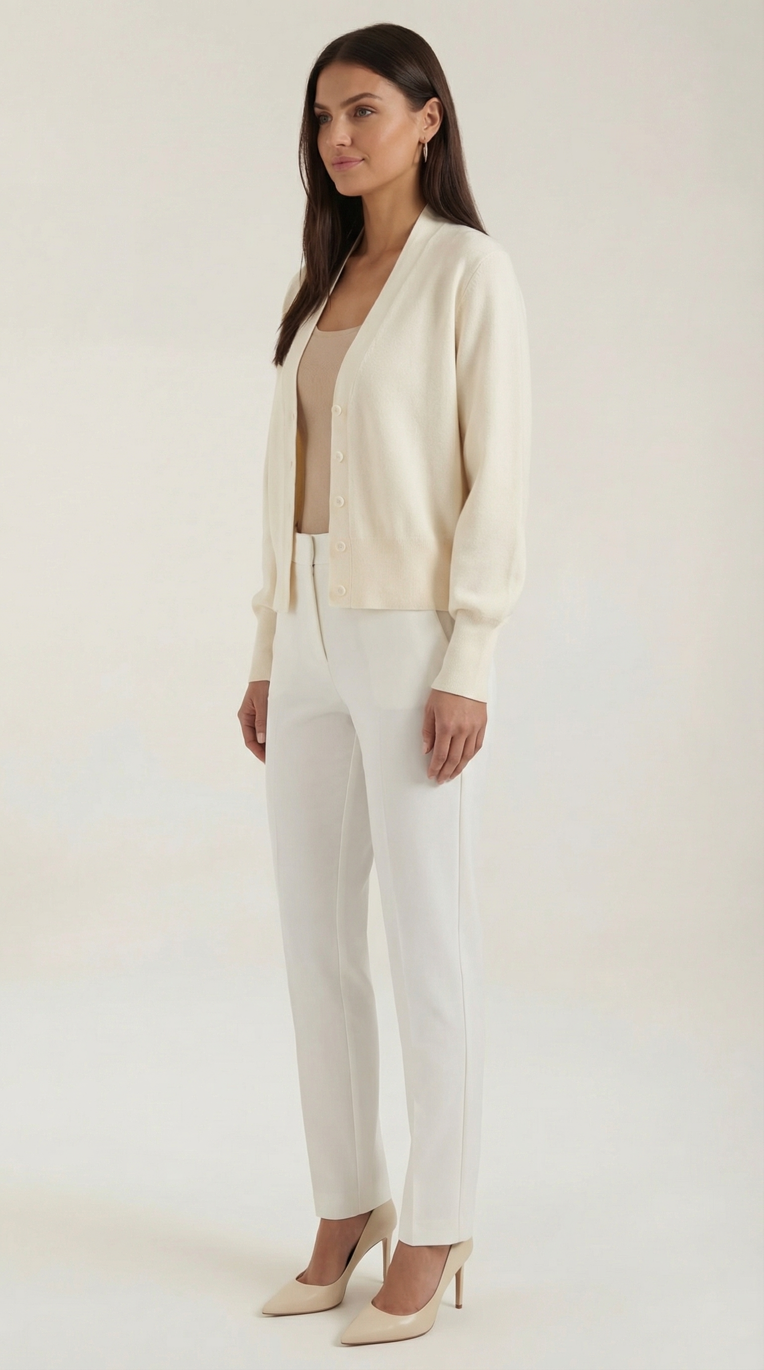 V-Neck Cardigan Sweater-sweaters > cardigan-Laventaire-Laventaire