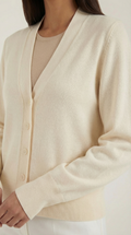V-Neck Cardigan Sweater-sweaters > cardigan-Laventaire-Laventaire