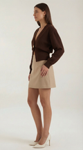 V-Neck Casual Cardigan-cardigans > casual cardigan-Laventaire-Laventaire