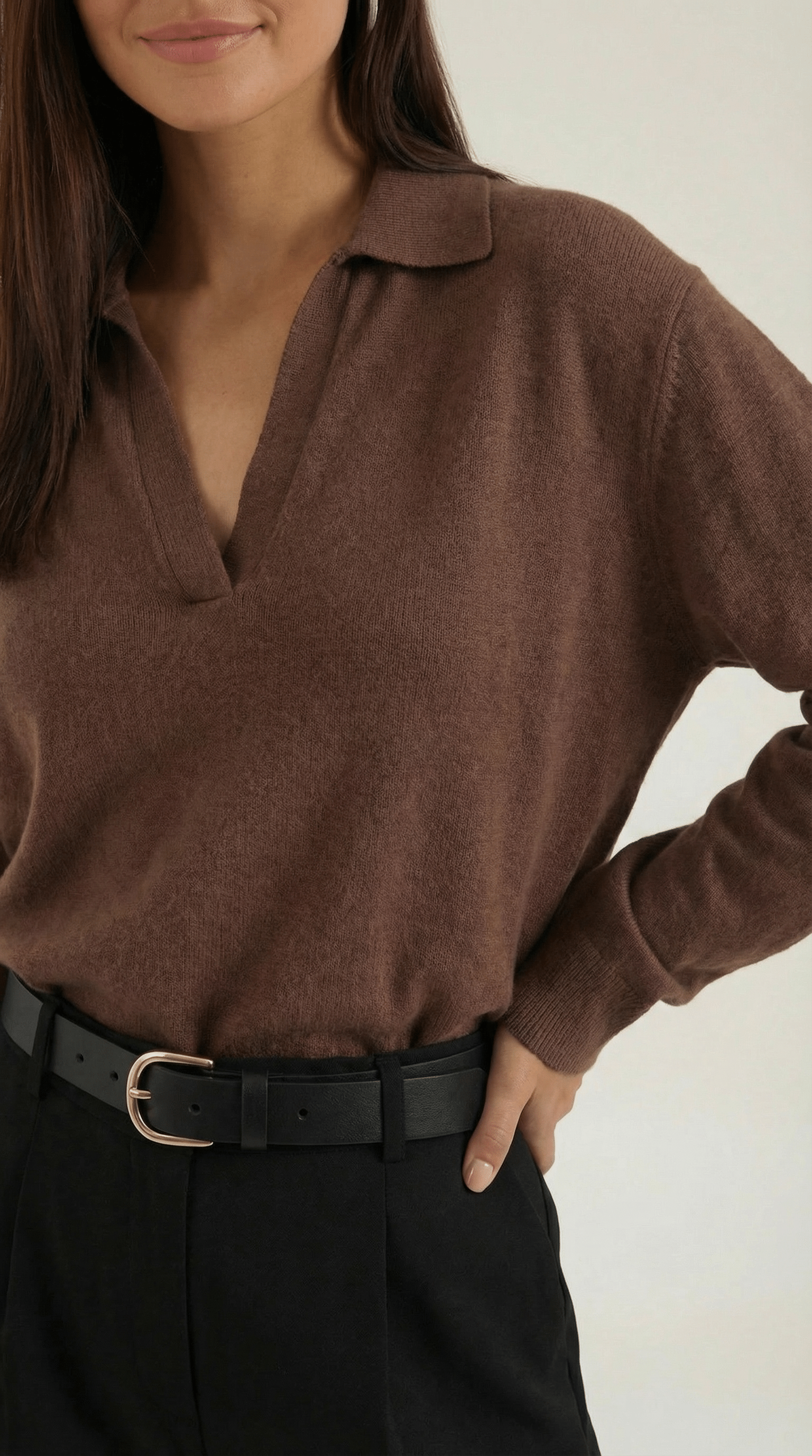 V-Neck Casual Sweater-sweaters > casual sweater-Laventaire-Laventaire