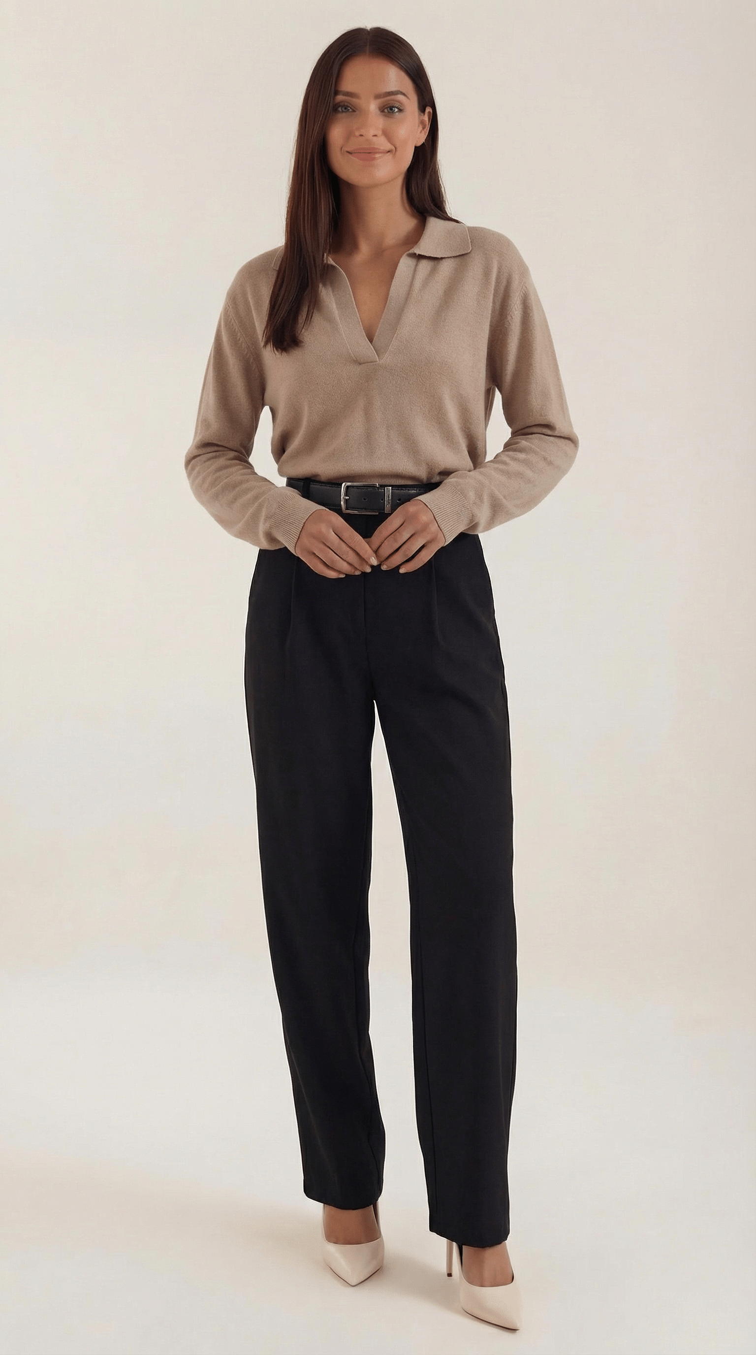 V-Neck Casual Sweater-sweaters > casual sweater-Laventaire-Laventaire