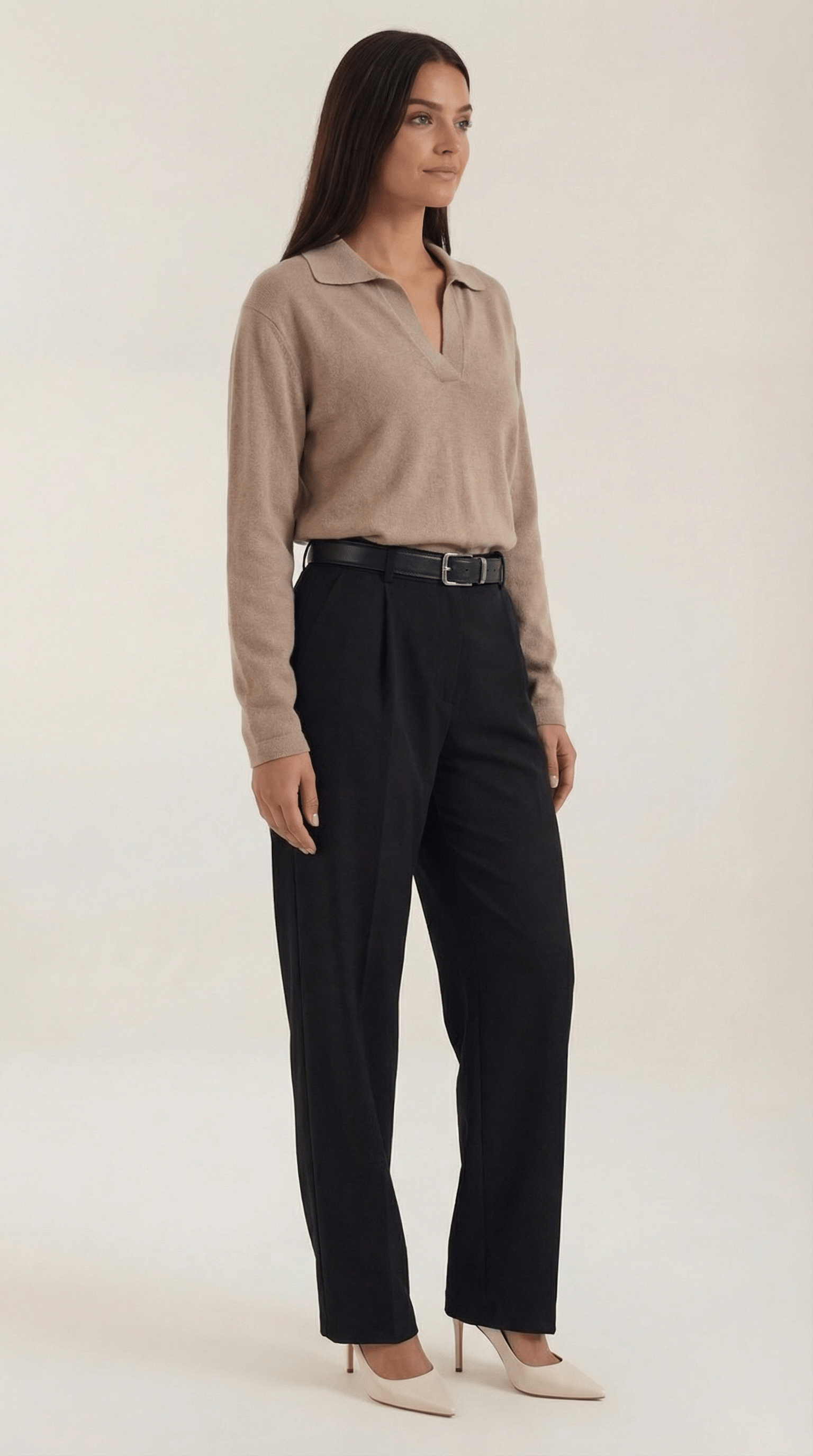 V-Neck Casual Sweater-sweaters > casual sweater-Laventaire-Laventaire