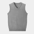 V-Neck Knit Vest-tops > vests-Laventaire-Laventaire