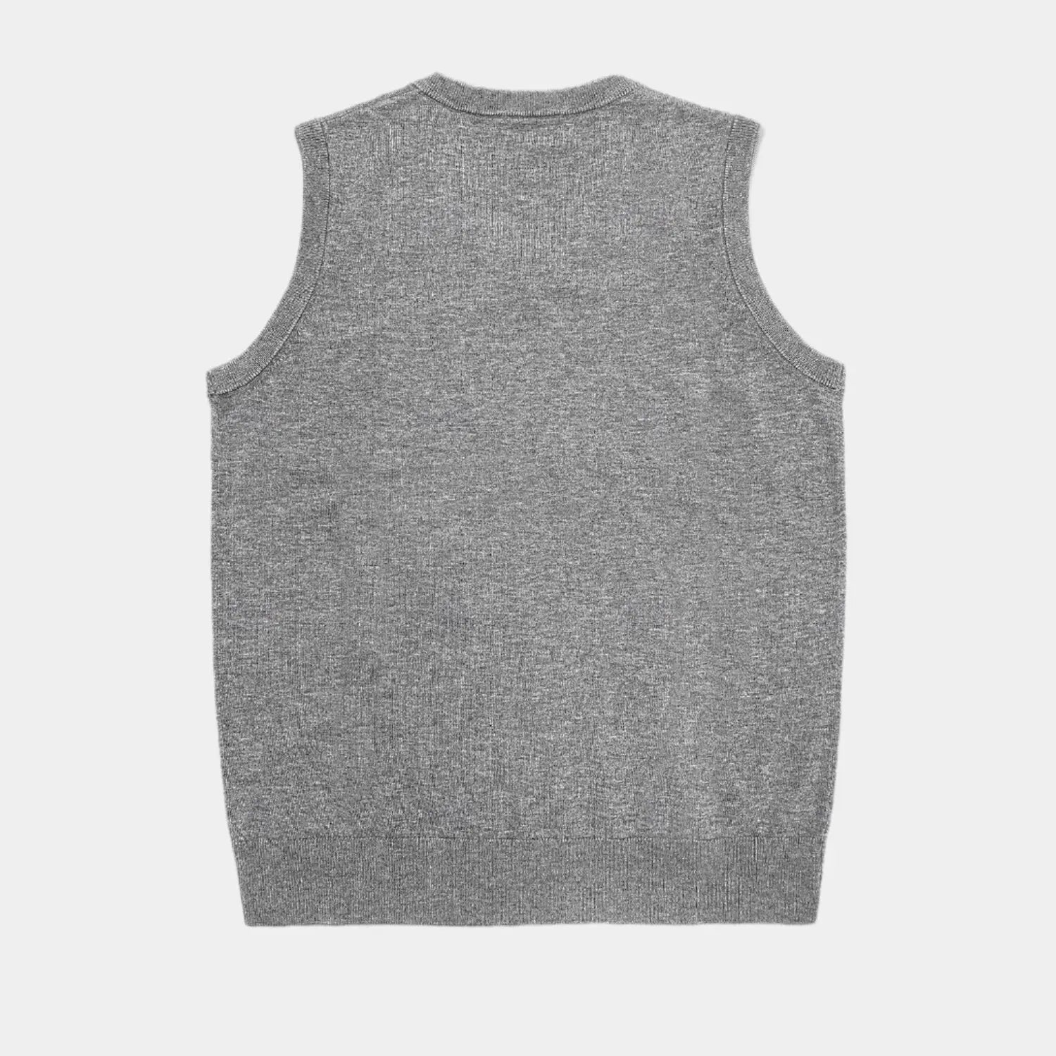 V-Neck Knit Vest-tops > vests-Laventaire-Laventaire