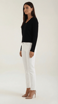 V-Neck Ribbed Sweater-sweaters > V-neck sweater-Laventaire-Laventaire