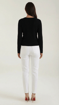 V-Neck Ribbed Sweater-sweaters > V-neck sweater-Laventaire-Laventaire