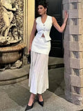 Vest Skirt Set Outfit-sets > vest skirt set-Laventaire-Laventaire