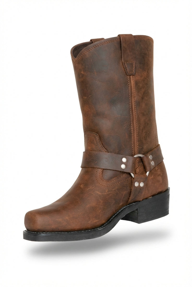 Vintage Cowboy Boots-footwear > boots > cowboy boots-Laventaire-Brown-39-Laventaire