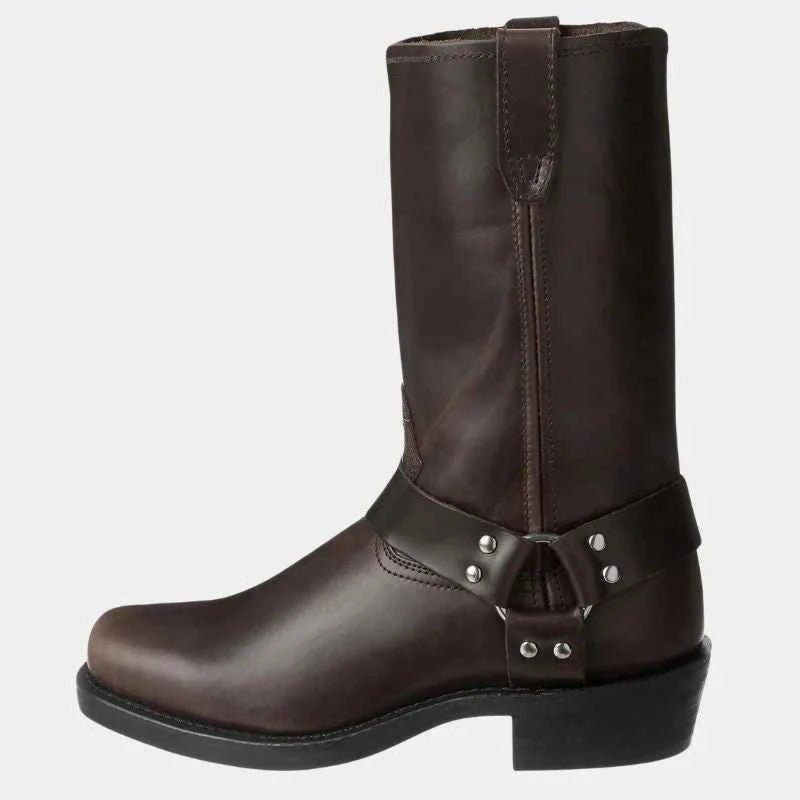 Vintage Cowboy Boots-footwear > boots > cowboy boots-Laventaire-Dark Brown-39-Laventaire